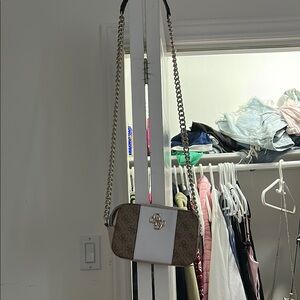 Stylish White and Brown Women's Bag